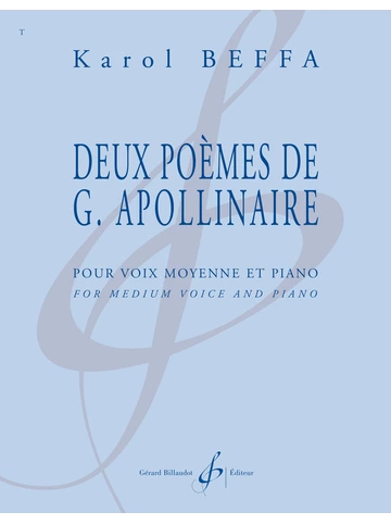 Deux Poèmes de Guillaume Apollinaire pour voix moyenne et piano Visuel